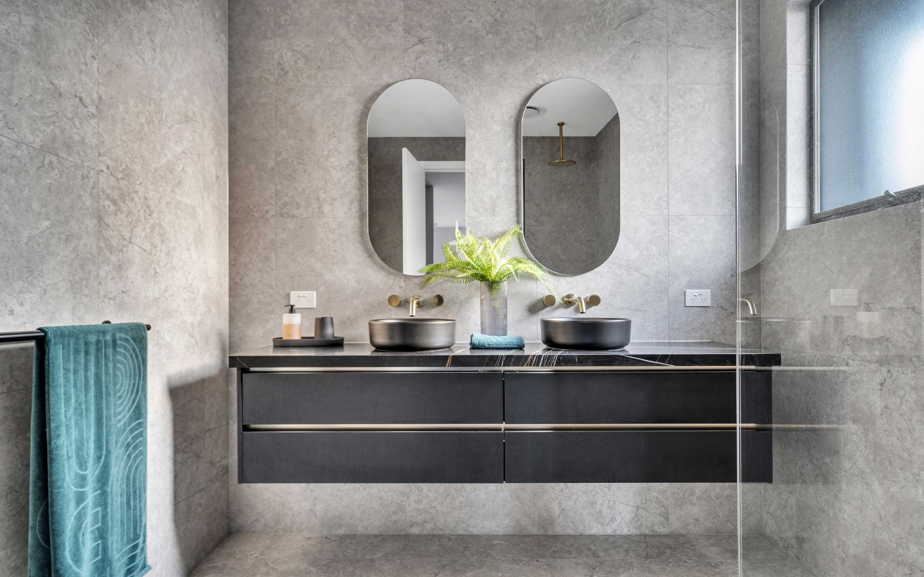 Rescom Complete Modern Designer High End Bathroom Renovation Melbourne